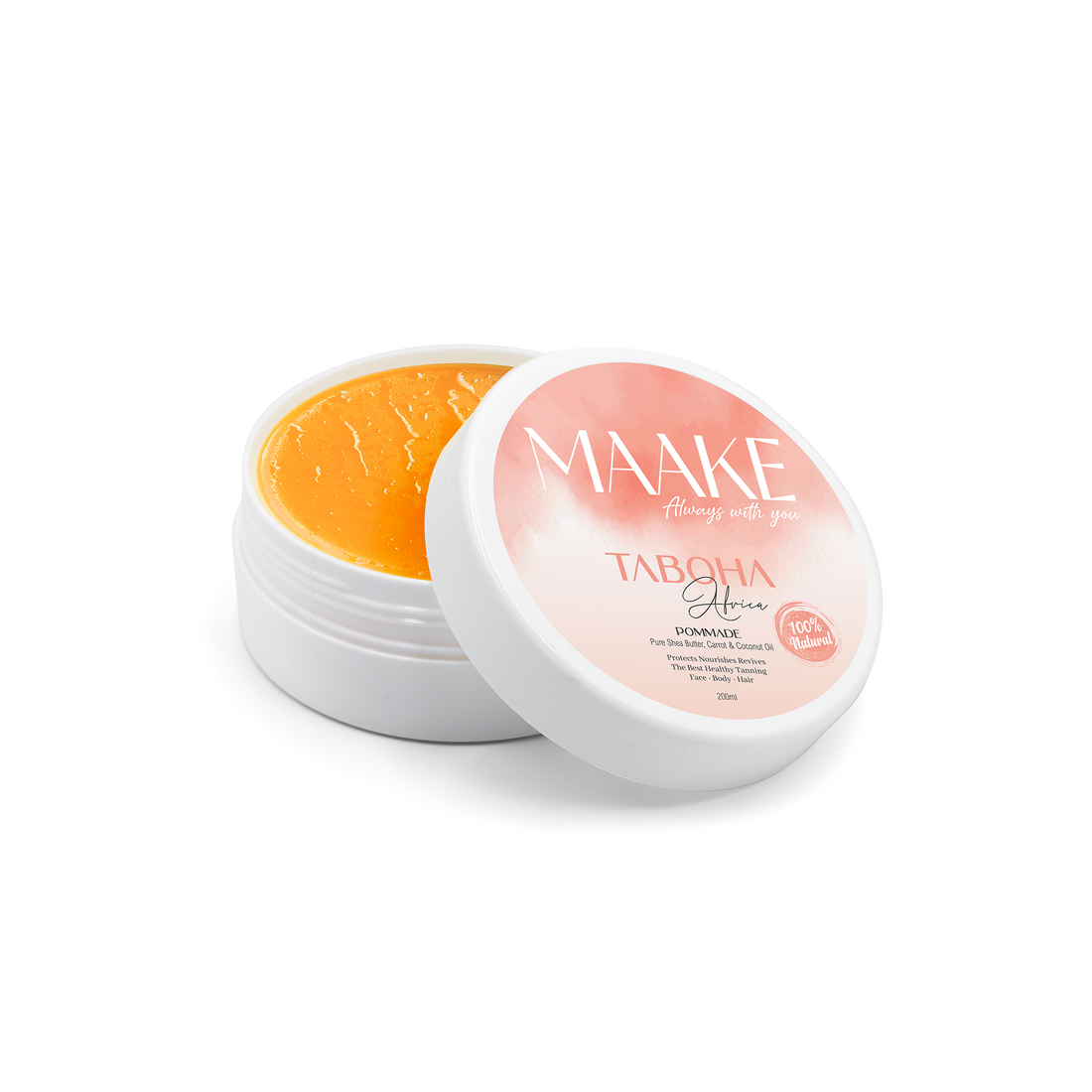TABOHA Africa Pure Shea Butter & Carrot Oil Pomade